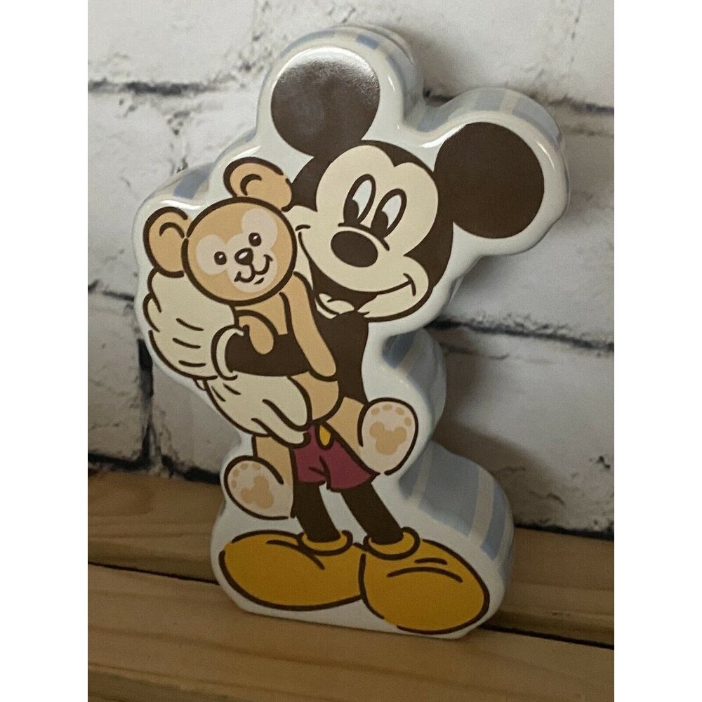 Disney Mickey Mouse & Duffy Bear Ceramic Coin Bank